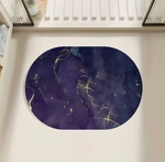 Tapis Ultra Absorbant Marbre Bleu Nuit & Or