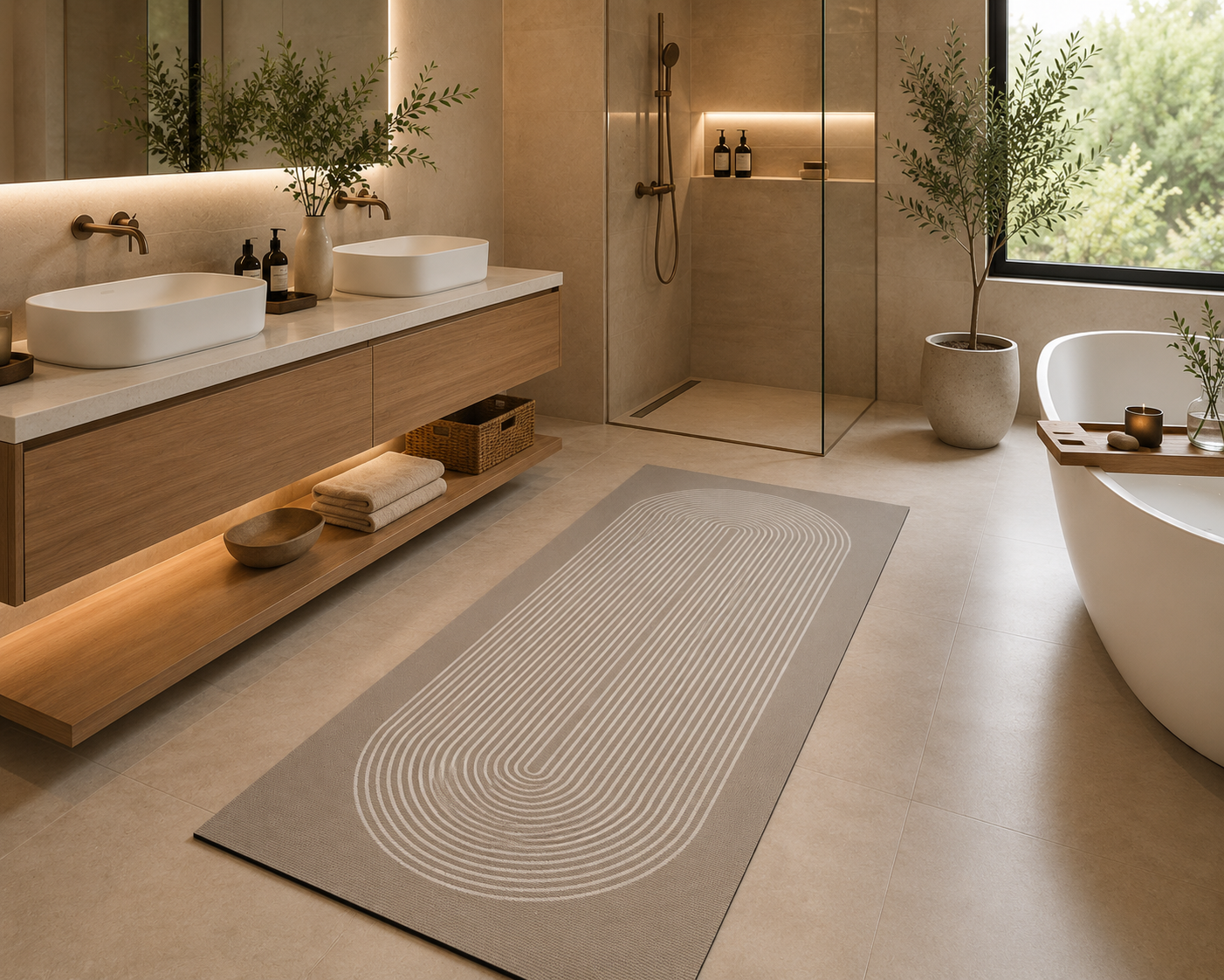 Tapis Ultra Absorbant "goodline "– Cuisine & Salle de Bain 60 × 120 cm