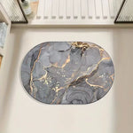 Tapis Ultra Absorbant Marbre Gris & Or