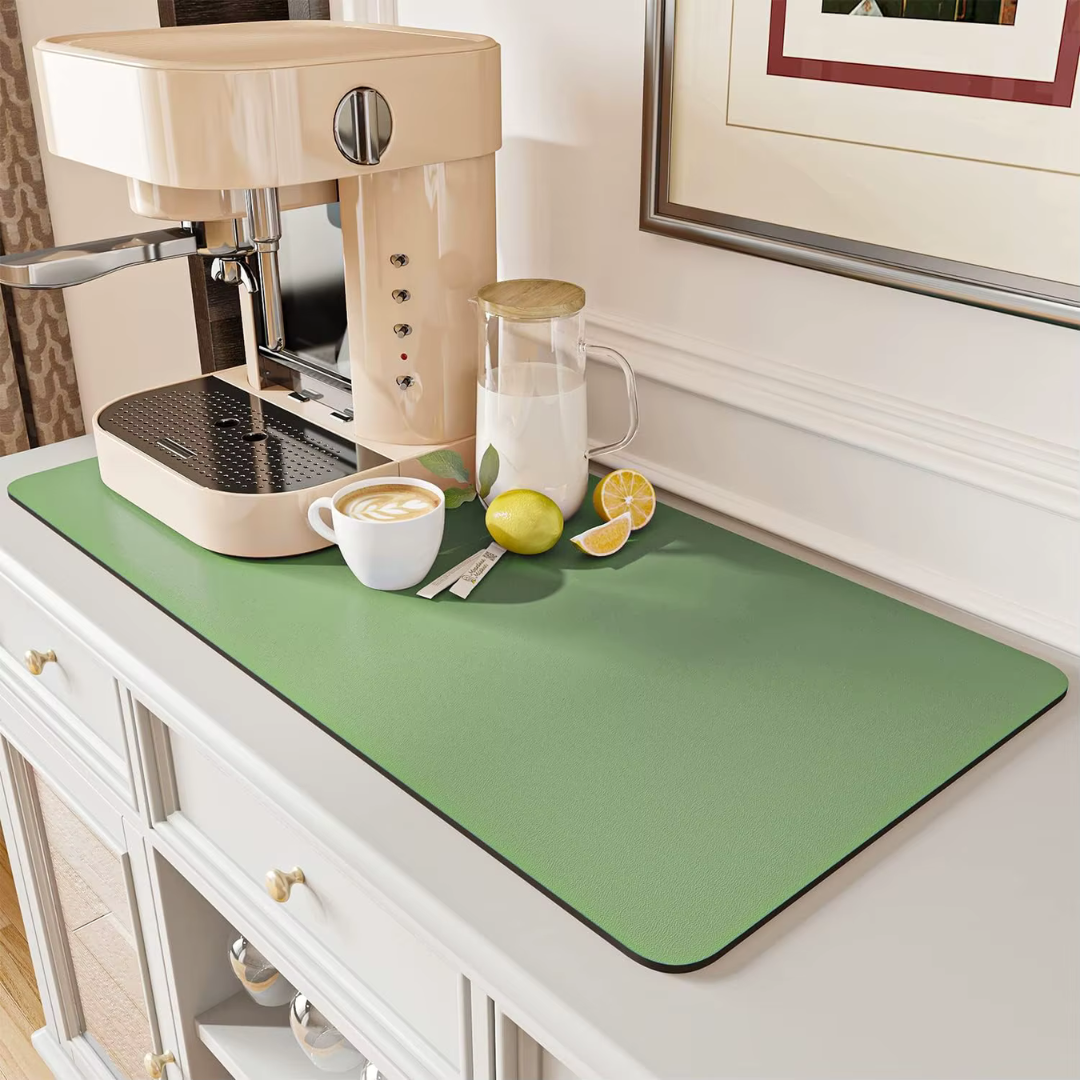 Tapis de Comptoir Cuisine "Vert" – 30 × 50 cm